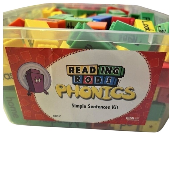 Cruisenaire reading rods Phonics Simple Sentences Starter Kit X2 - Picture 1 of 6
